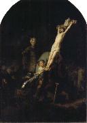 REMBRANDT Harmenszoon van Rijn The Raising of the Cross Spain oil painting artist